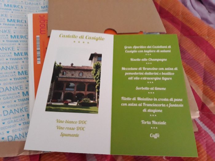menu tavoli