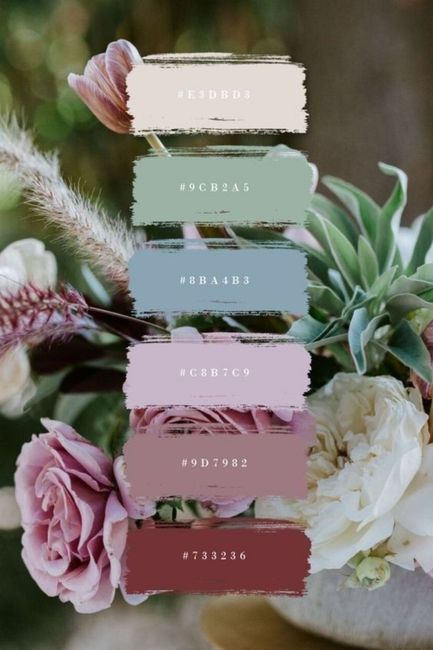 Palette colori tema matrimonio 4