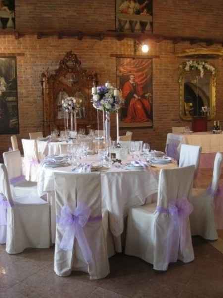 Allestimento in sala, lilla! 