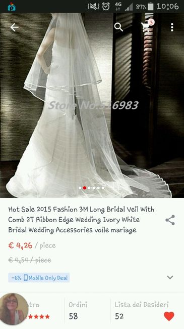 Shopping on line..velo tiara e scarpe - 2