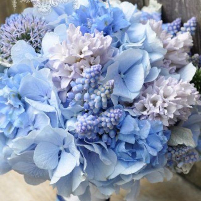 Bouquet colore celeste/azzurro carta da zucchero❤ 7