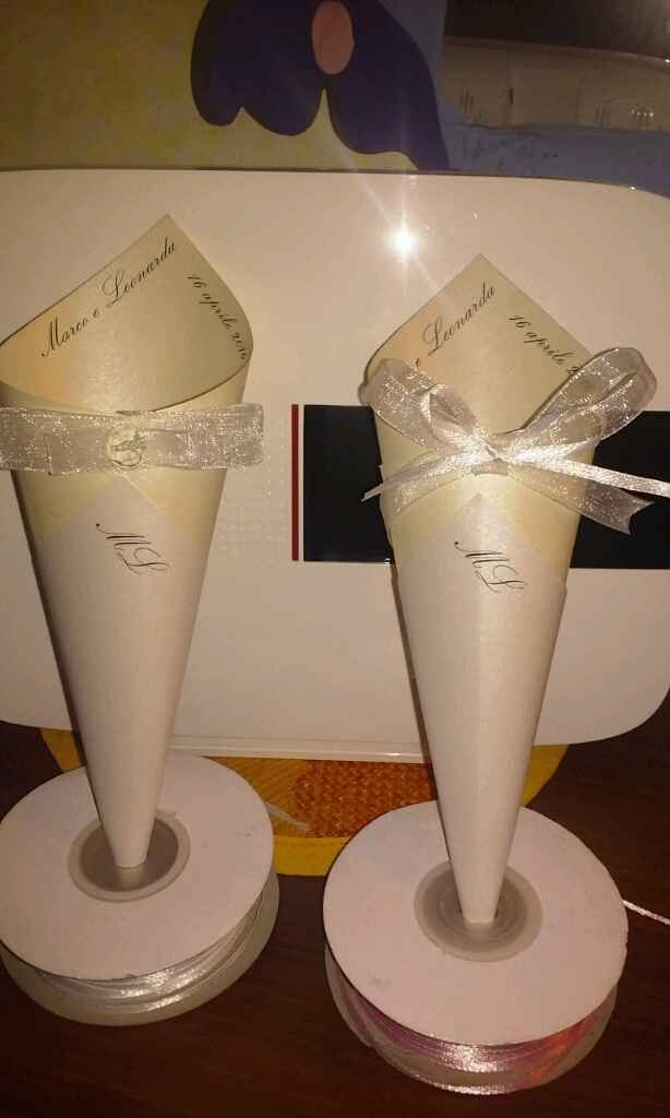 I miei coni portariso. cosa ne pensate? - 1