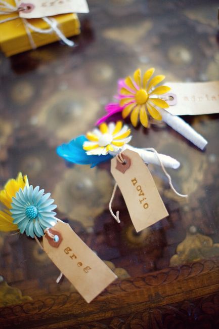 segnaposto semplice fiore