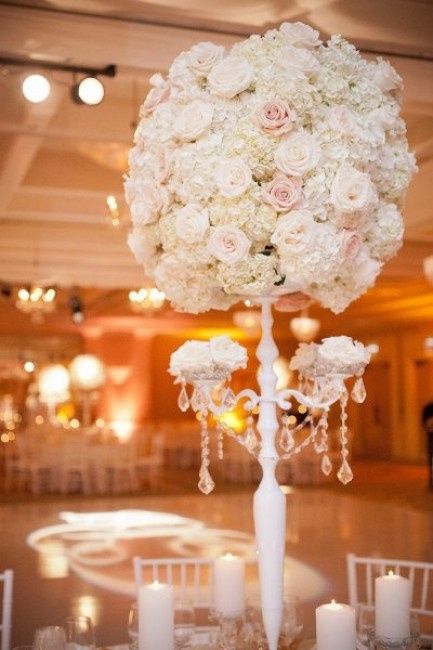 esempio di centrotavola shabby chic