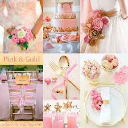 esempio di matrimonio oro e rosa