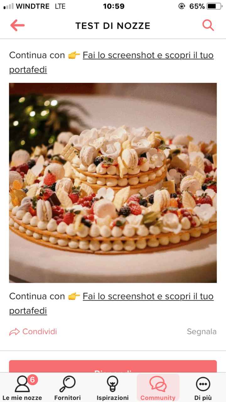 Fai lo screenshot e scopri la tua torta nuziale - 1