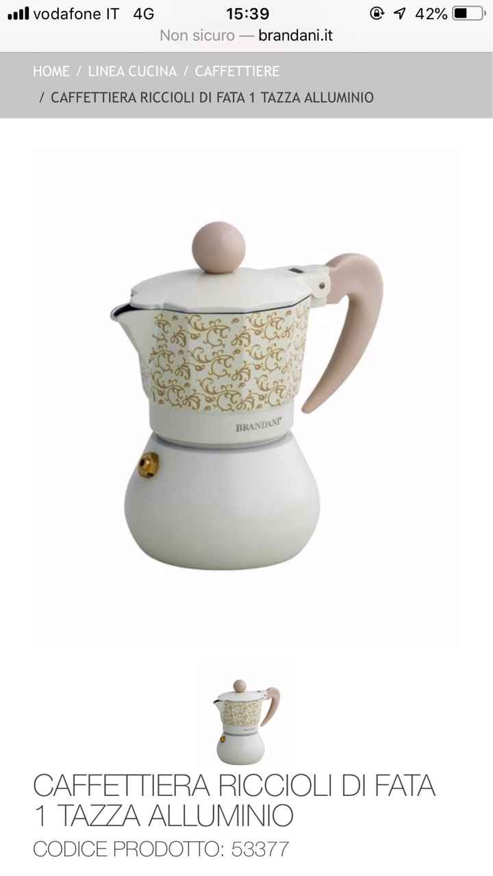 Una caffettiera per bomboniera - 1