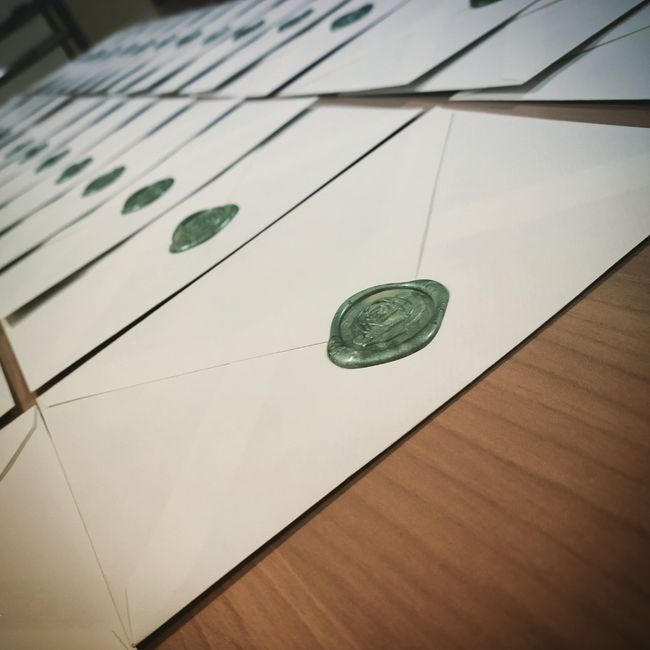 Partecipazioni con timbro in ceralacca 1