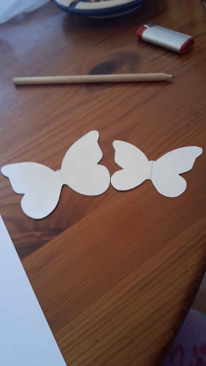 Farfalle segnaposto per bicchieri fai da me ;) - 1