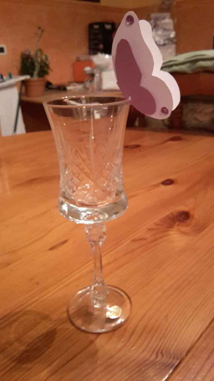 Farfalle segnaposto per bicchieri fai da me ;) - 6
