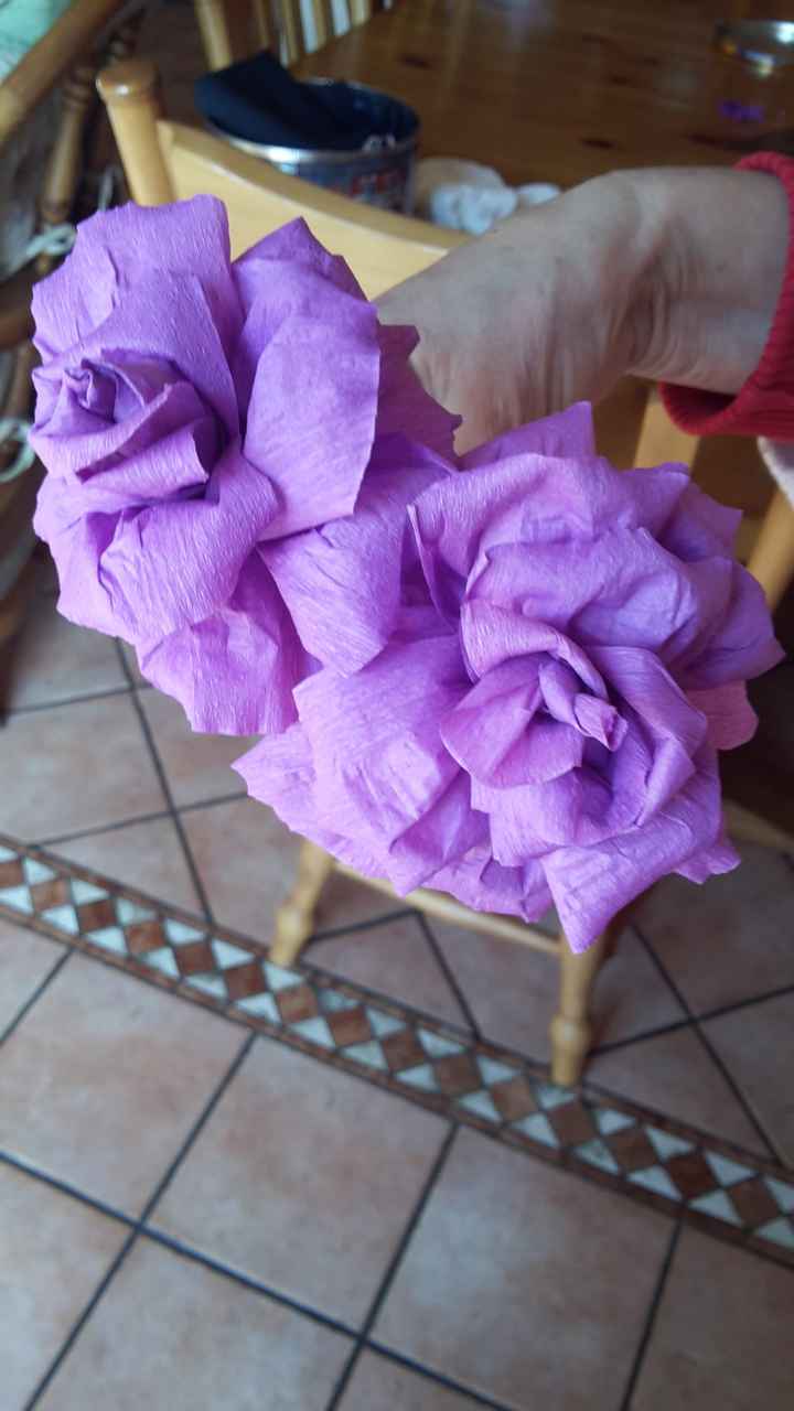 Rose di carta crespa ;) un altro mio fai da te ^_^ - 2