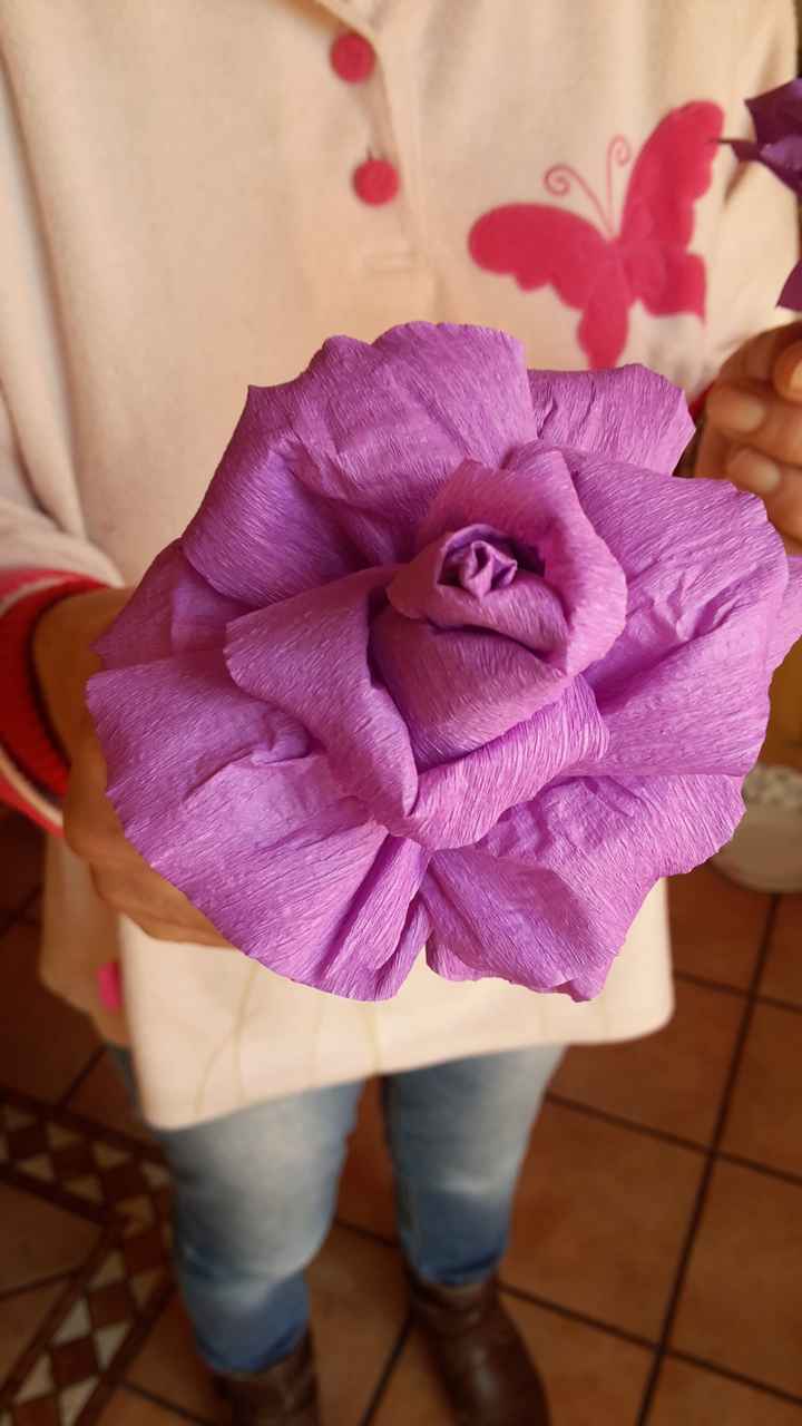 Rose di carta crespa ;) un altro mio fai da te ^_^ - 3