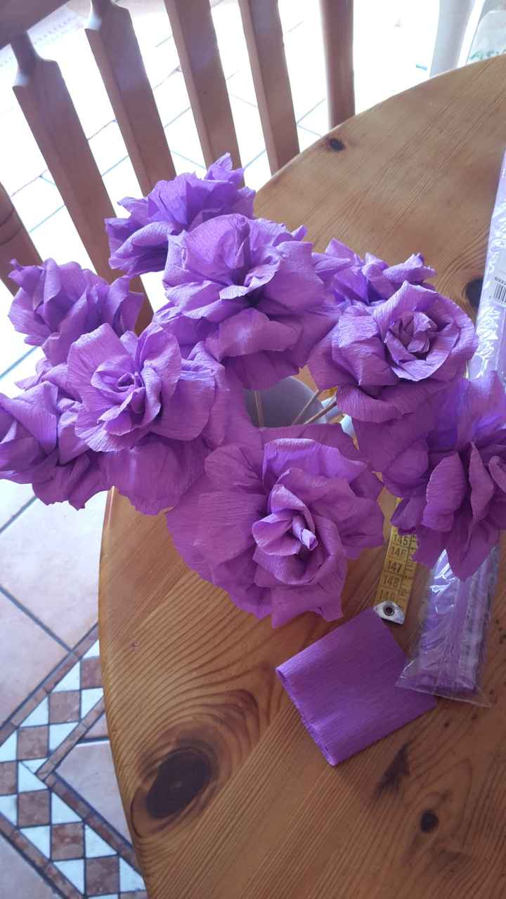 Rose di carta crespa ;) un altro mio fai da te ^_^ - 4