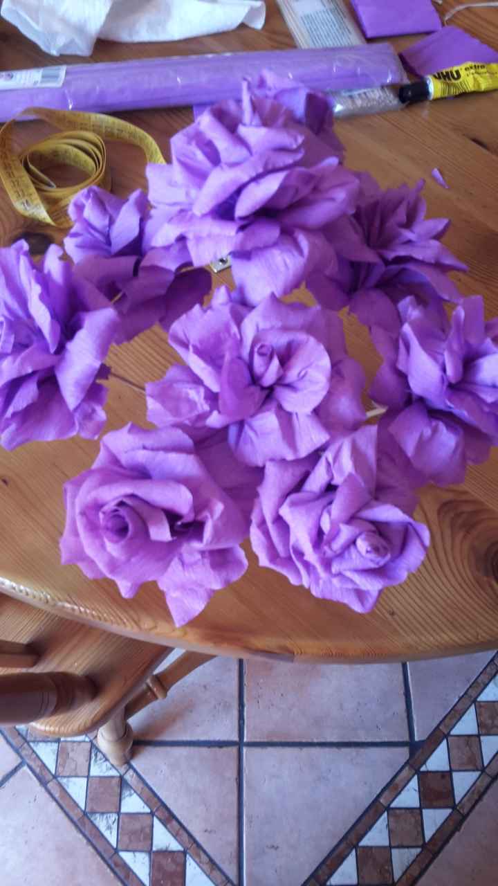 Rose di carta crespa ;) un altro mio fai da te ^_^ - 5