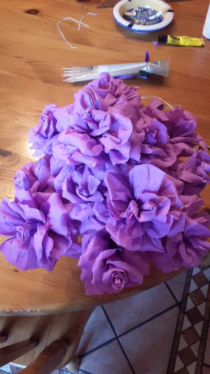 Rose di carta crespa ;) un altro mio fai da te ^_^ - 7