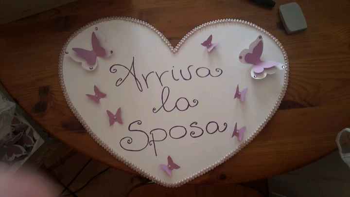 Cartello "arriva la sposa" fai da me! - 1