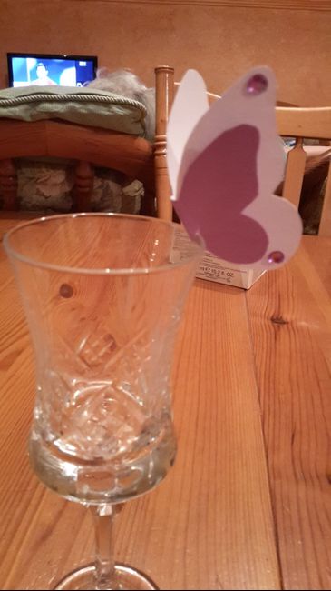 Farfalle segnaposto per bicchieri fai da me ;) - 7