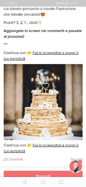 Fai lo screenshot e scopri la tua torta nuziale - 1