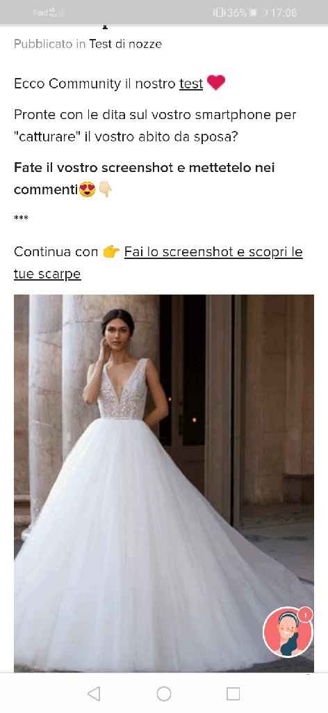 Fai lo screenshot e scopri il tuo abito da sposa - 1