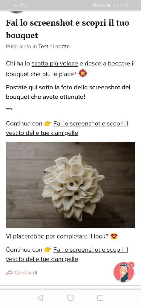 Fai lo screenshot e scopri il tuo bouquet - 1