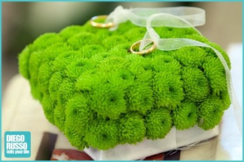 Cuscino porta fedi naturale 