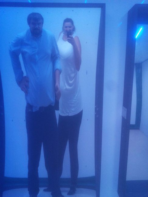 alla fiera..ci divertiamo con poco...