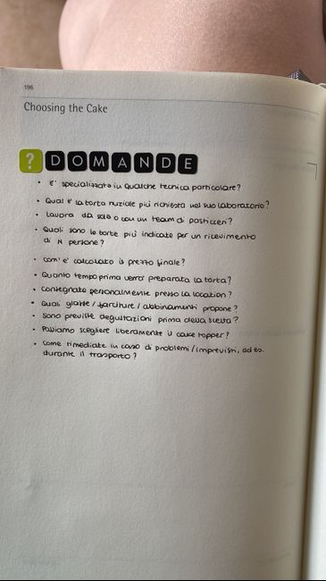 Diario per matrimonio 1