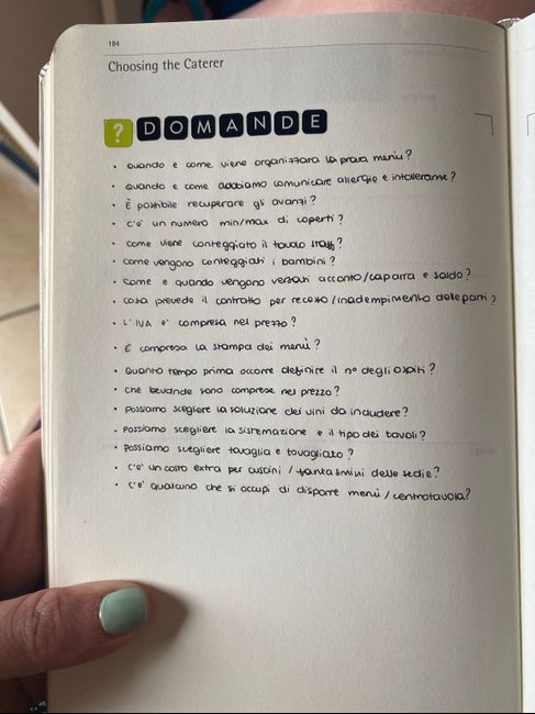 Agenda organizzazione Wedding 3