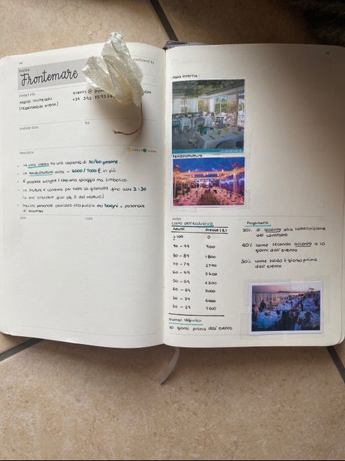 Agenda organizzazione Wedding 4