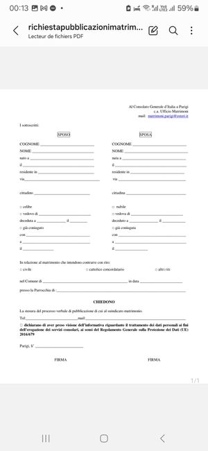 Aire: Passaporto, pubblicazione, comune 1