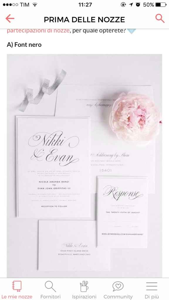 Fateci vedere le vostre partecipazioni di nozze! - 1