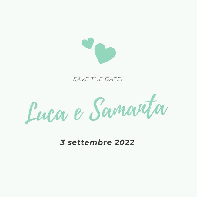 Save the date: sì o no? 2