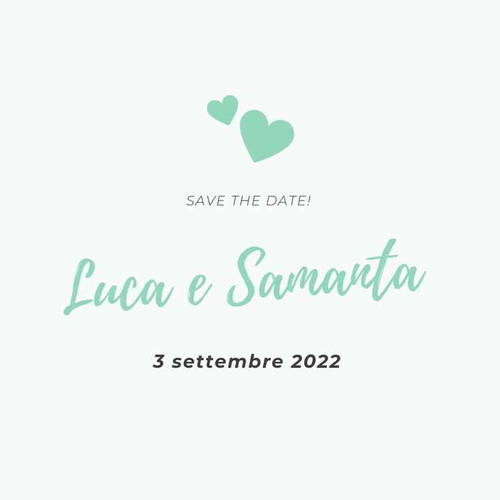 Save the date: sì o no? - 1