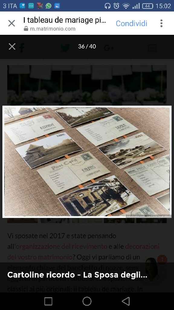 Tema matrimonio e nomi dei tavoli - 1