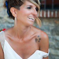 Sposa con capelli cortissimi  - 1