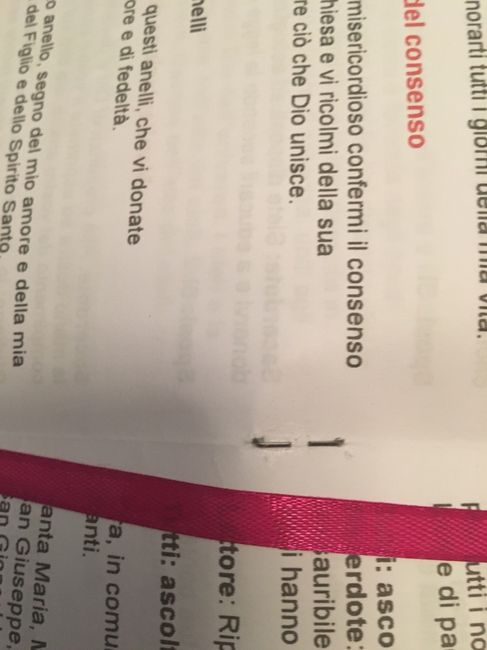 Rilegatura libretto messa - 1