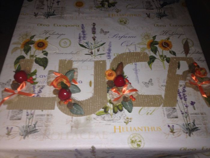 Lettere per il tavolo sposi - 1