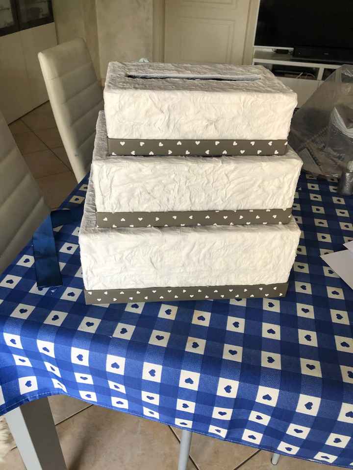 Torta porta buste  e stelline work in progress - 3