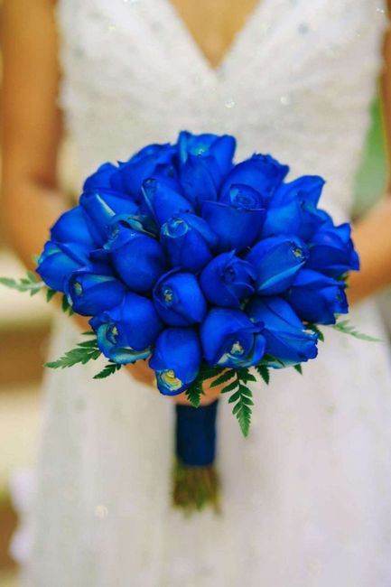 Bouquet sposa azzurro/blu 3
