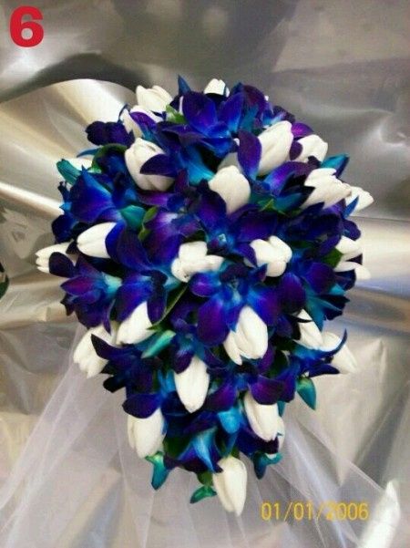 Bouquet sposa azzurro/blu 6