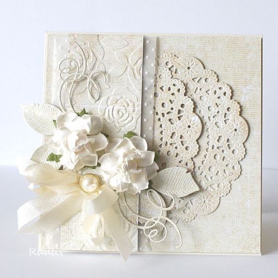 Partecipazioni rustico bianco