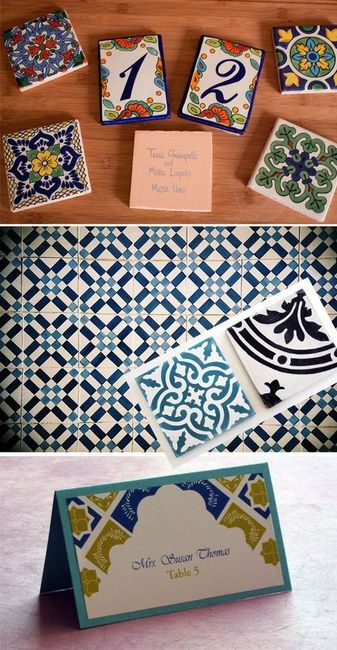 Segnaposto maioliche