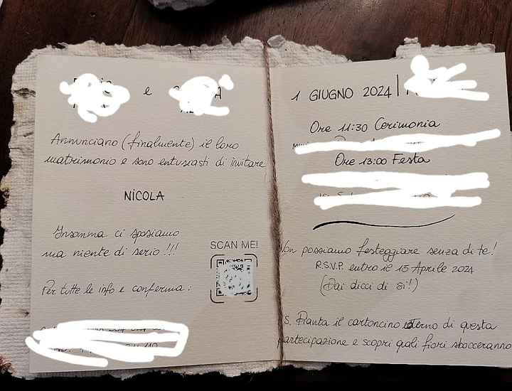 partecipazioni classiche o con qr Code? - 1