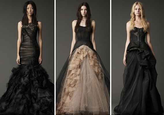 Vestito da sposa in nero