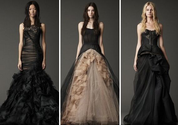 Vestito da sposa in nero