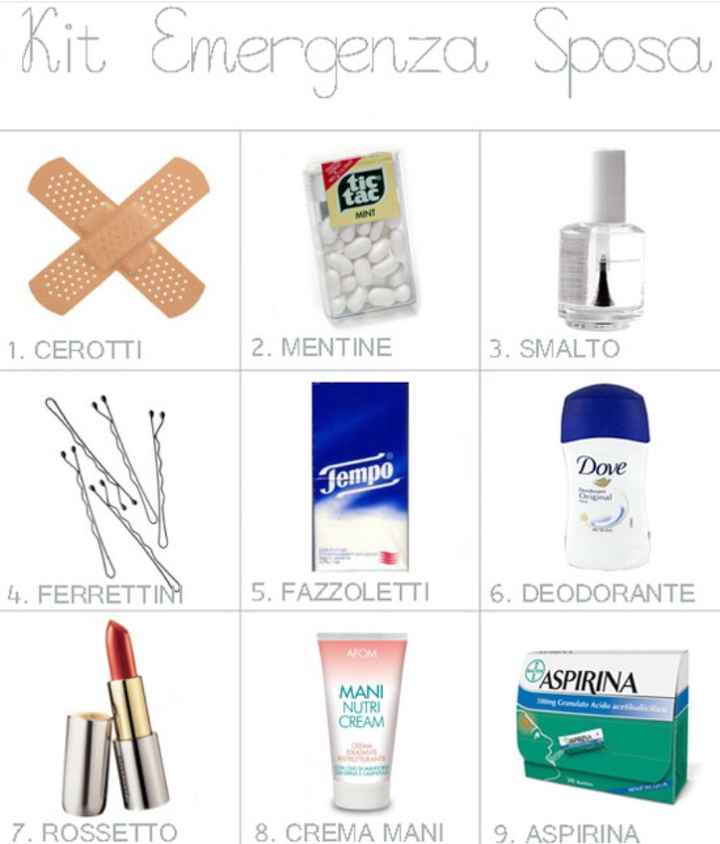 Kit emergenza sposa 🚨👰 - 1