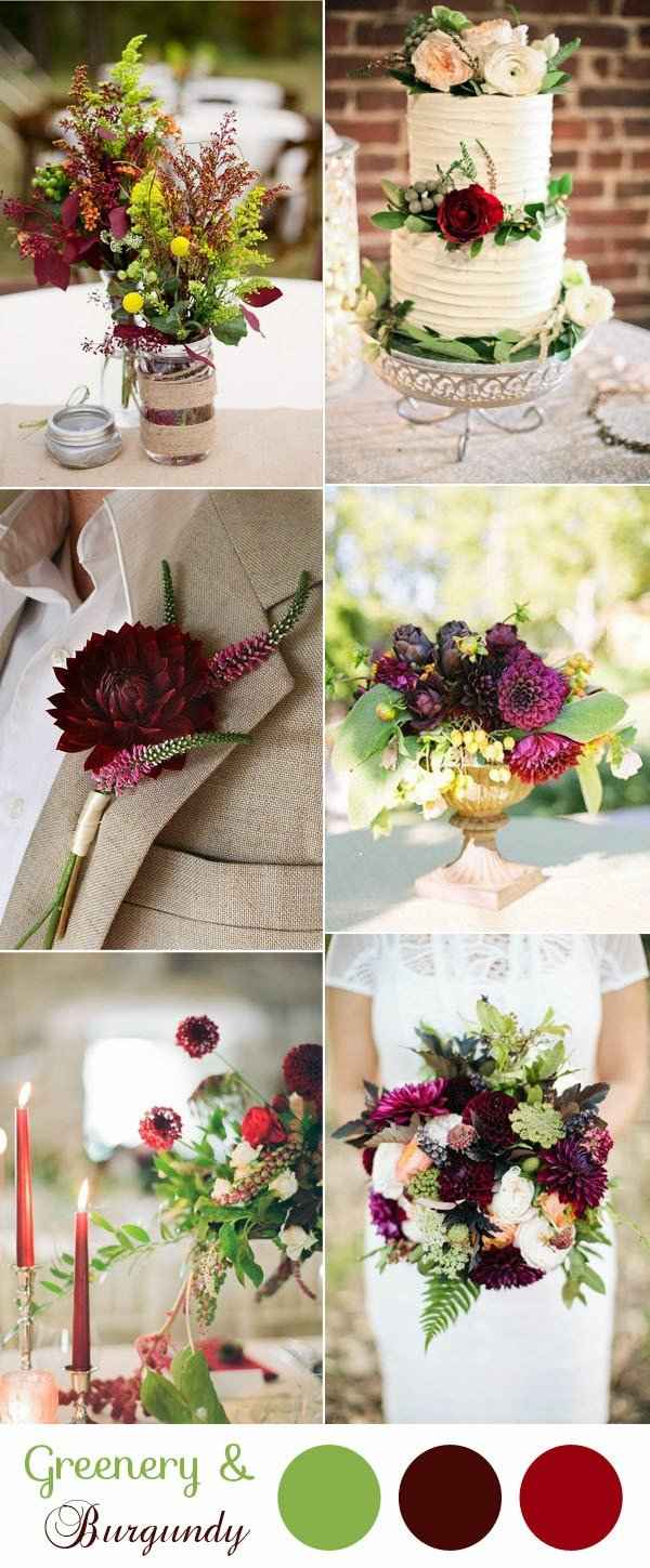 Verde e bordeaux