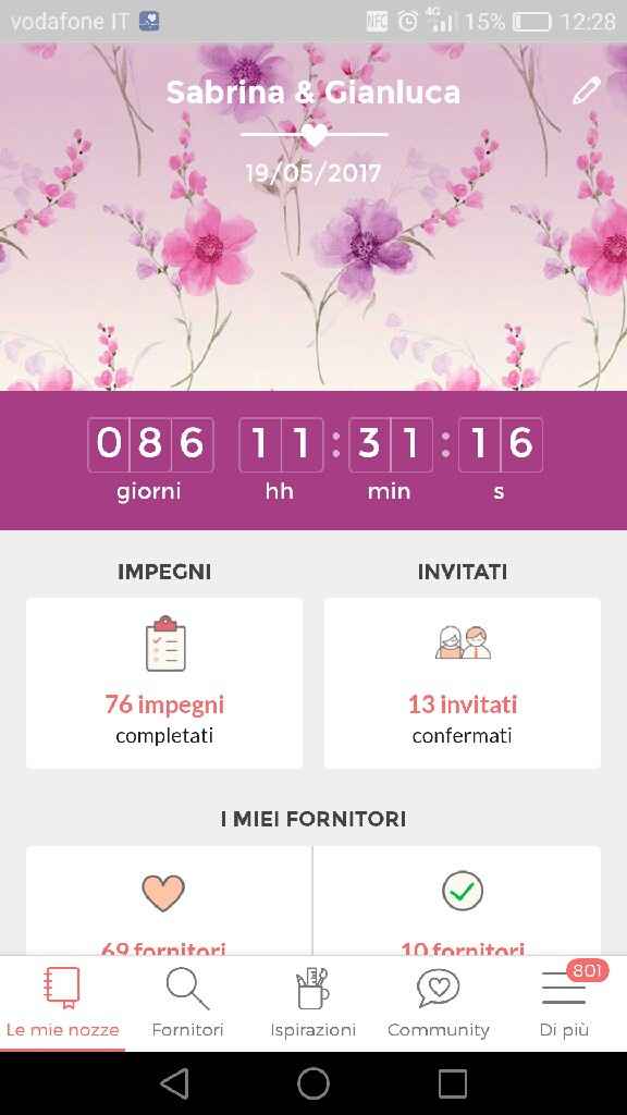 Quanti giorni mancano alle tue nozze? - 1