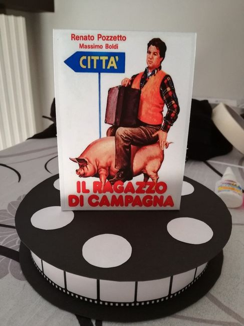 centrotavola cinema pellicola 