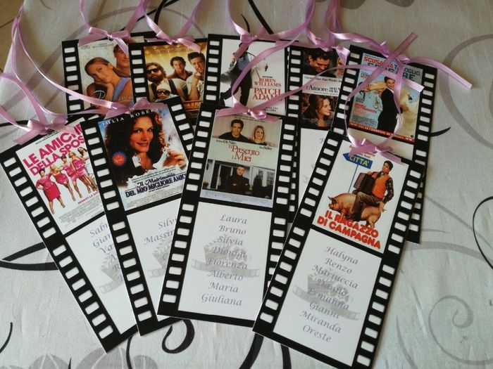 talloncini per tableau tema cinema